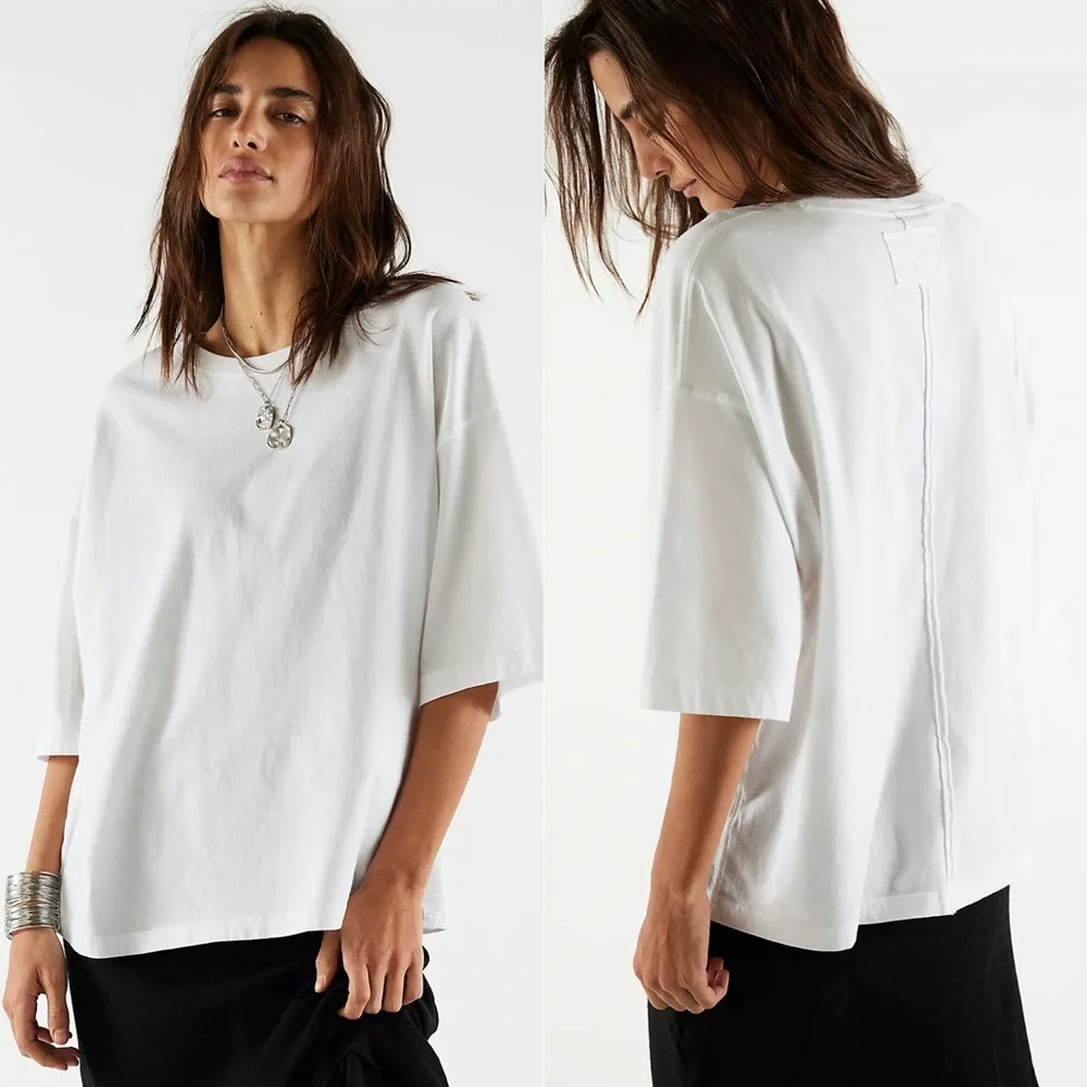New Free people We The Free Perfect Oversized Tee in White XL